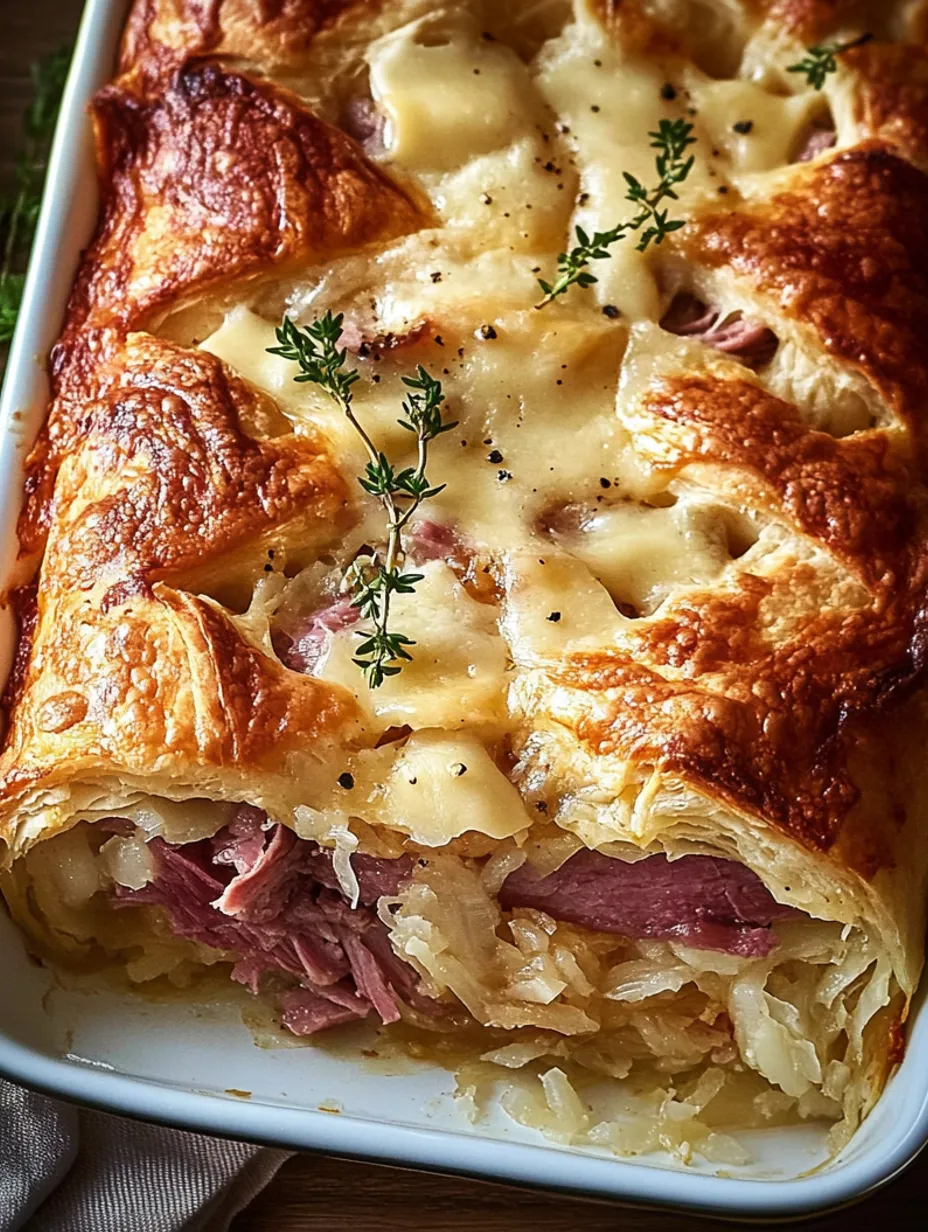 Torta Folhada de Pastrami