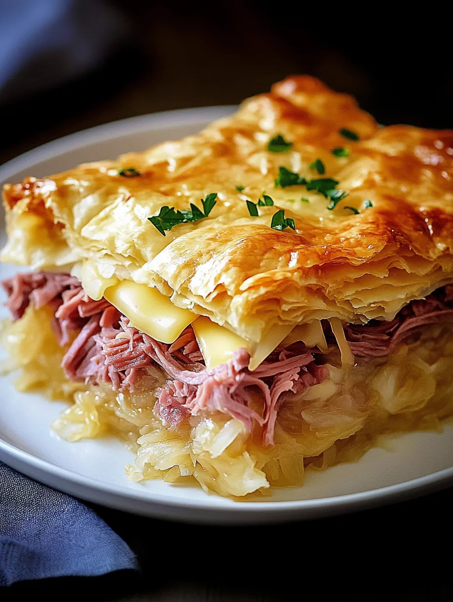 Torta Folhada de Pastrami