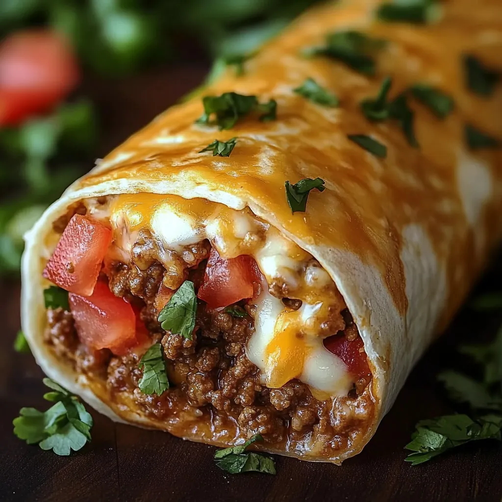 Chimichangas de Carne com Queijo