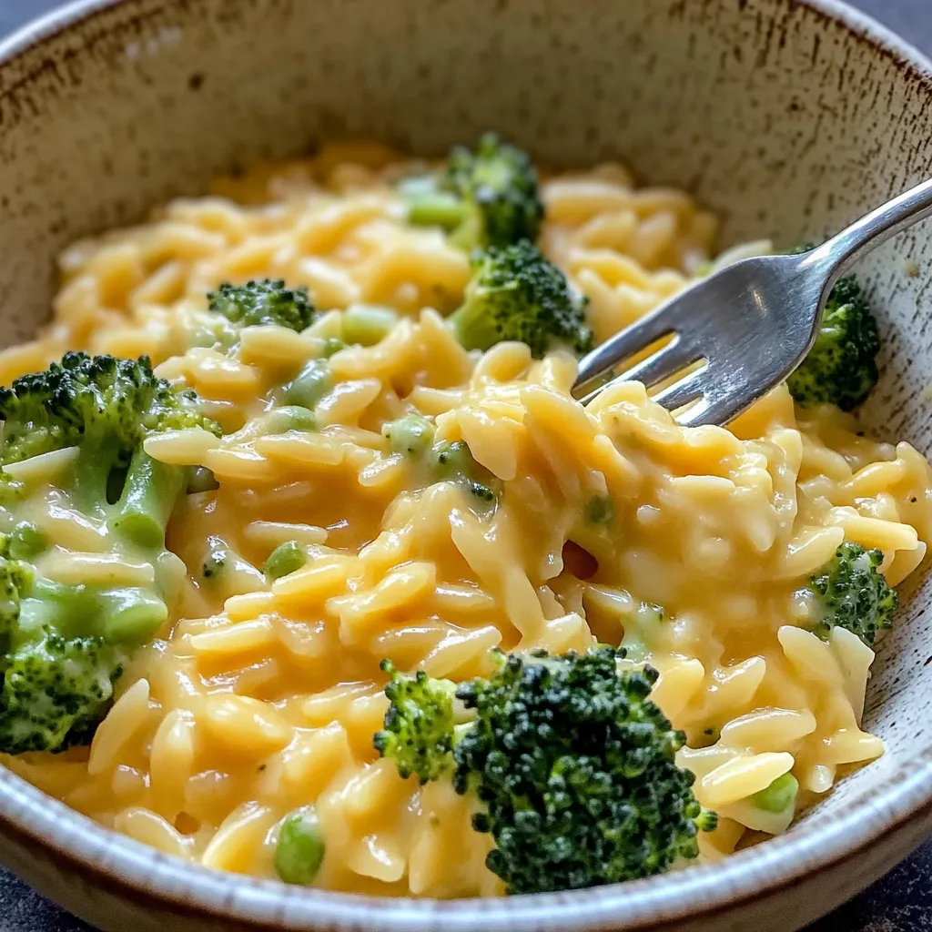 Orzo Cremoso com Brócolis e Queijo: Rápido e Delicioso!